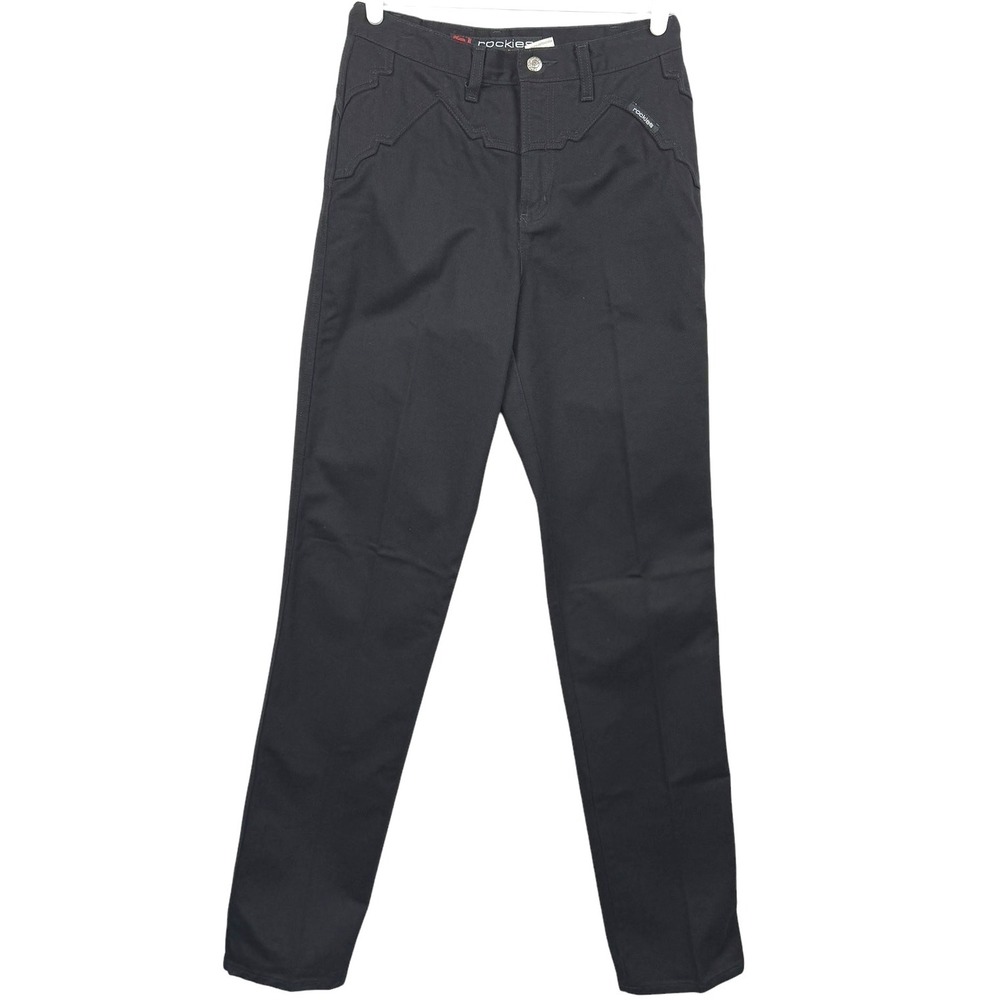 Rockies Women's Relaxed Long Rise Black‎ Western Style Jeans Vintage Denim Pants